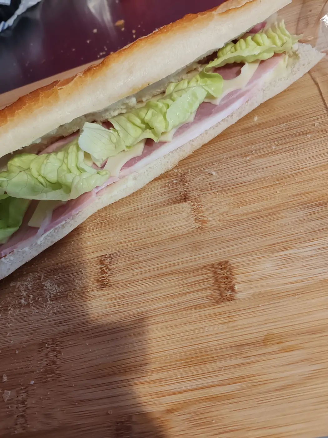 Sandwich jambon beurre emmental