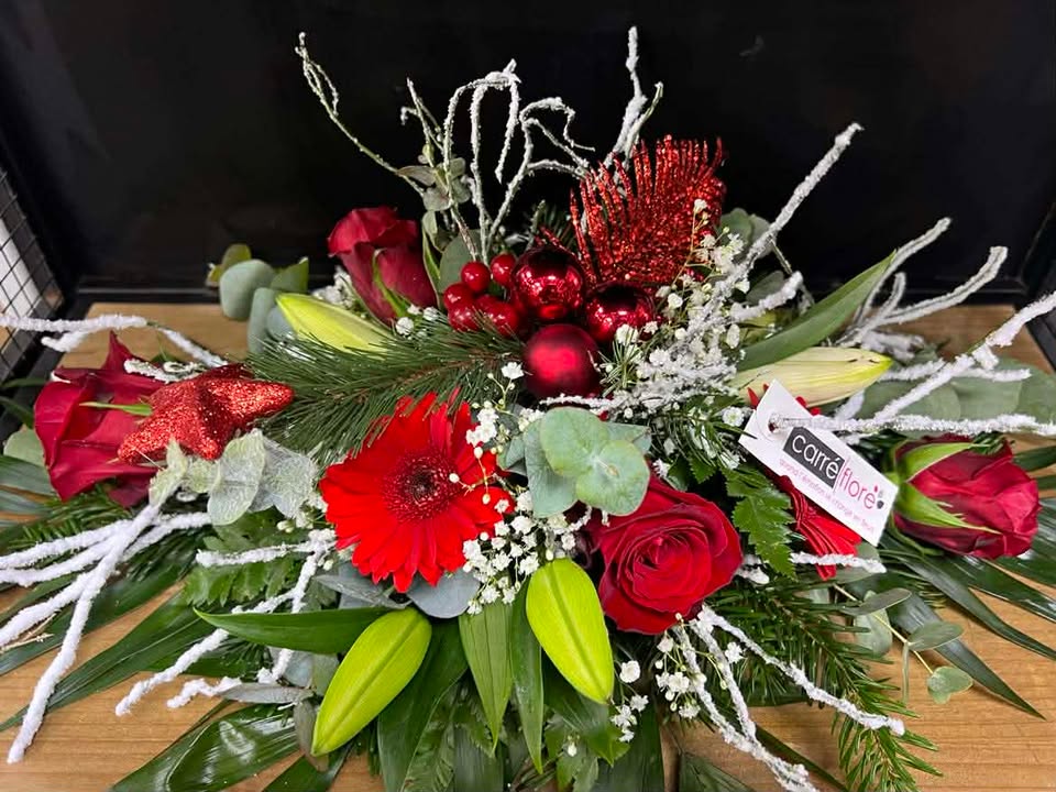 Composition florale de Noël