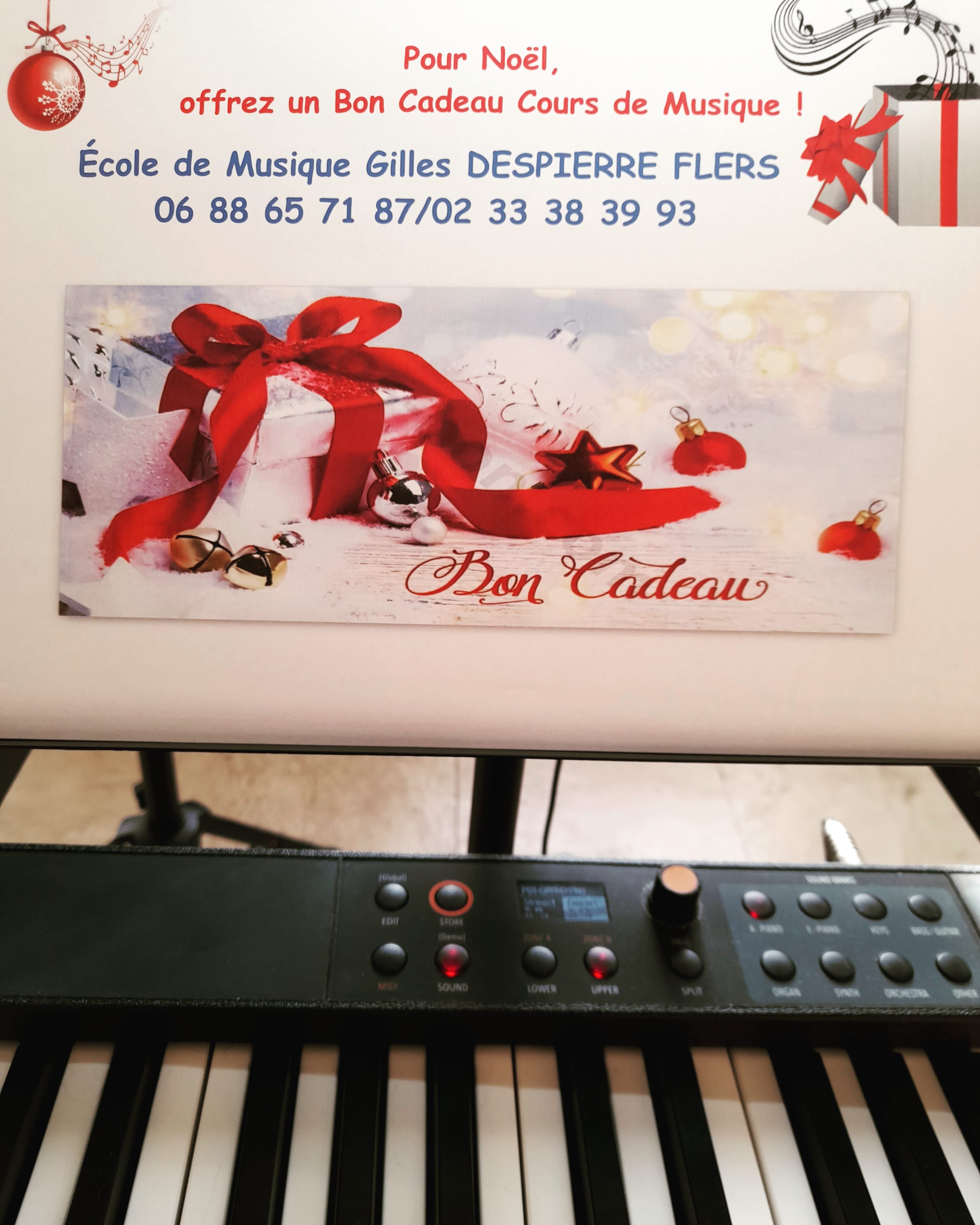 Bon Cadeau Cours De Musique Et De Chant