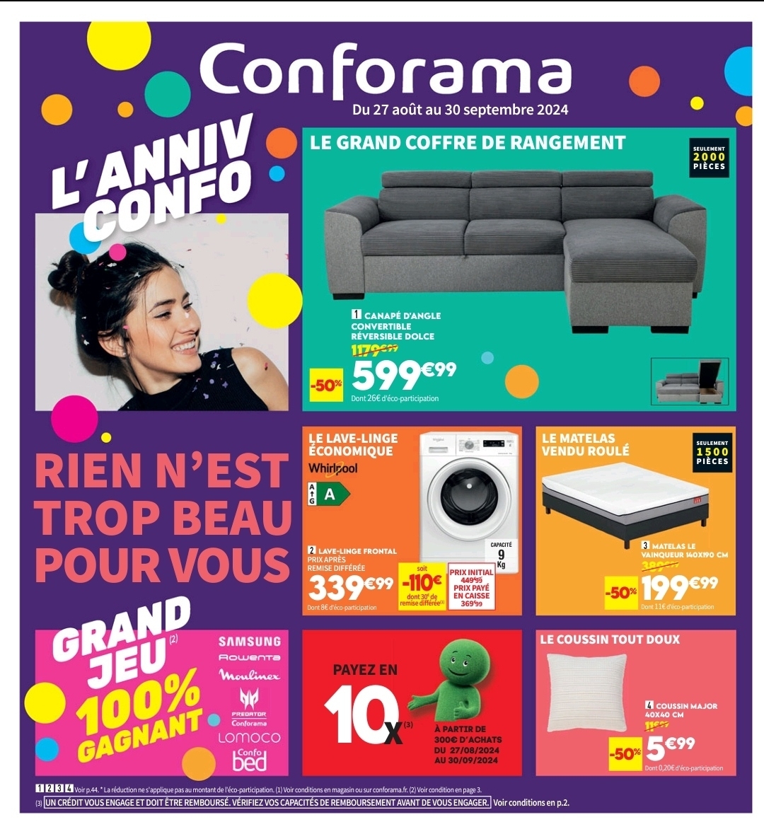 Catalogue Anniversaire Conforama  2024