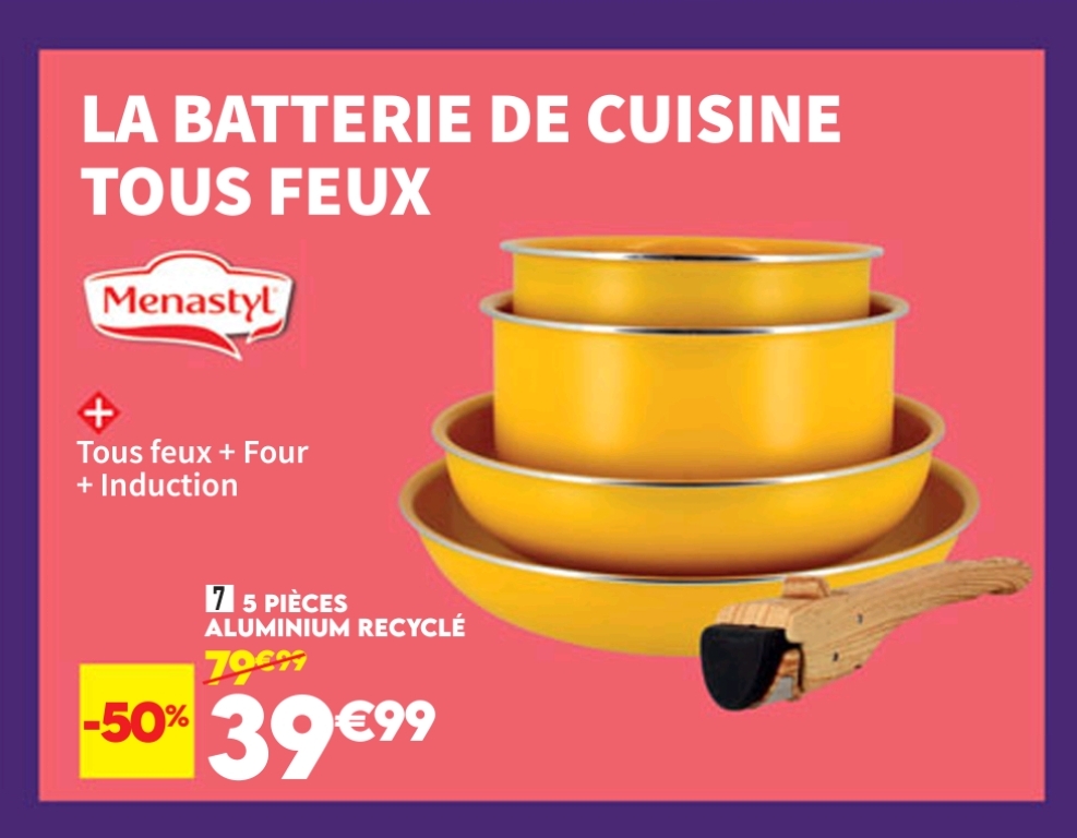 Batterie De Cuisine Tous Feux Alu Recycle