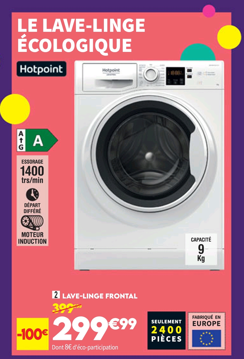 Lave-linge Frontal Hotpoint