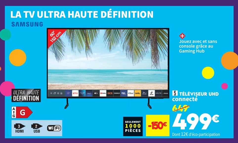 Téléviseur 152 Cm Uhd 4k Samsung