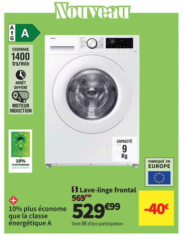 Lave-linge Frontal Samsung Ww90cgc04dte