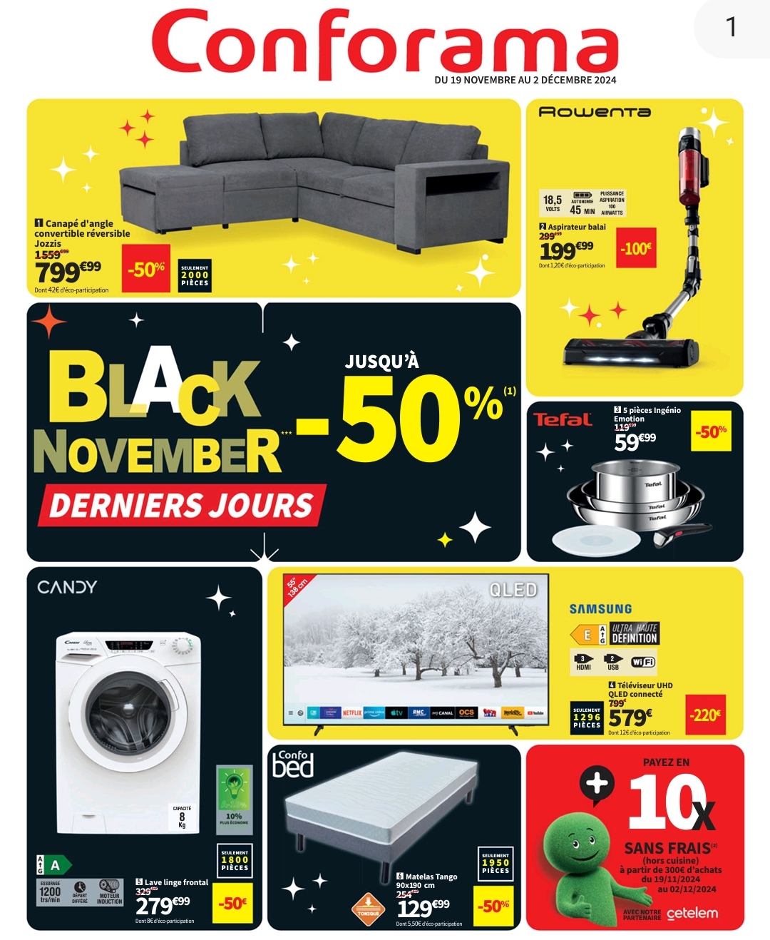 Catalogue Conforama « black November » 2