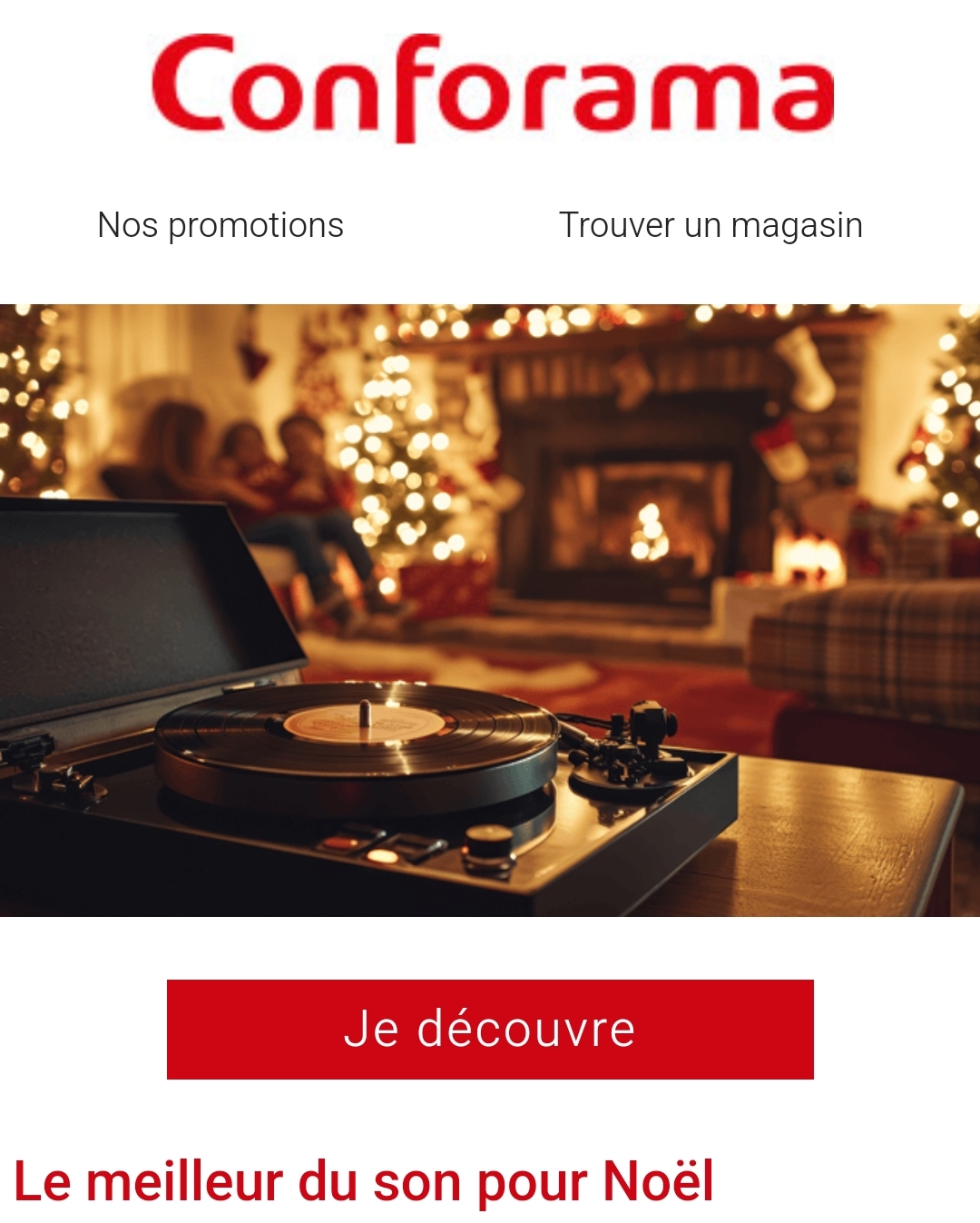 Le Meilleur Du Son  Pour Noël Chez Conforama