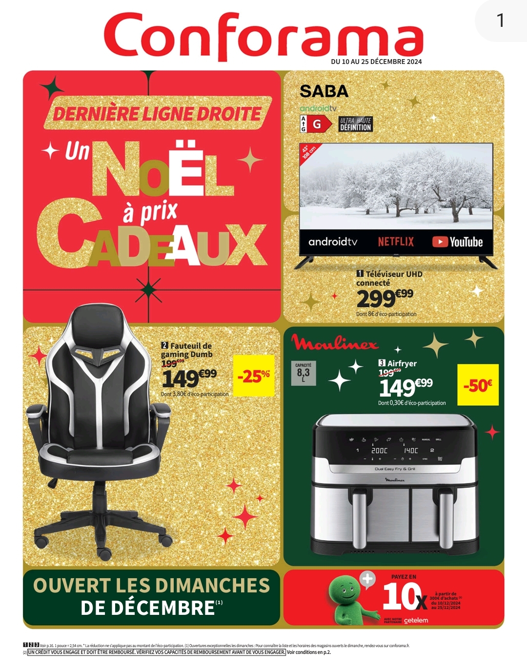 Catalogue Conforama «  Un Noël à Prix Cadeaux »