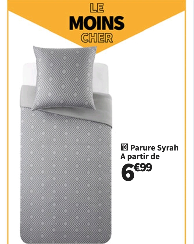 Le Moins Cher  Parure De Lit Housse   1 Taie 140×200 Cm Syrah