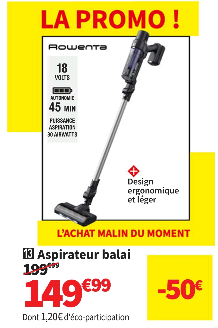 Aspirateur Balai Rowenta Rh6a35wo