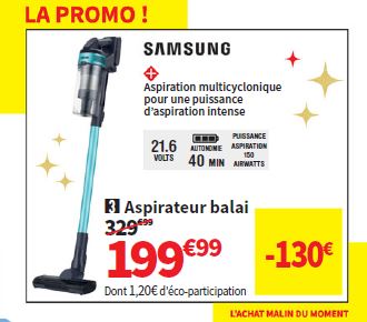 Aspirateur Balai Samsung Jet 60 Vs15a6031r1