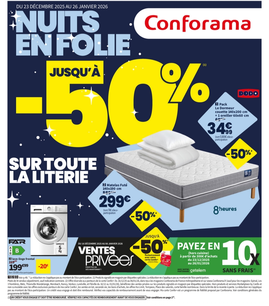 Catalogue Conforama Nuits En Folie