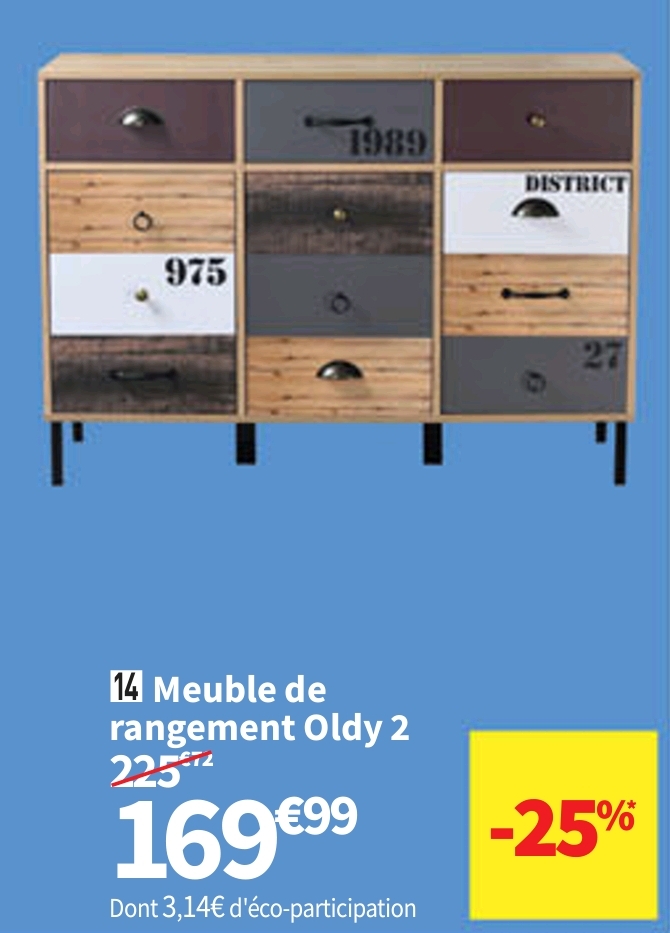Petit Meuble De Rangement Oldy 2   Du 16-04 Au 29-04-2024