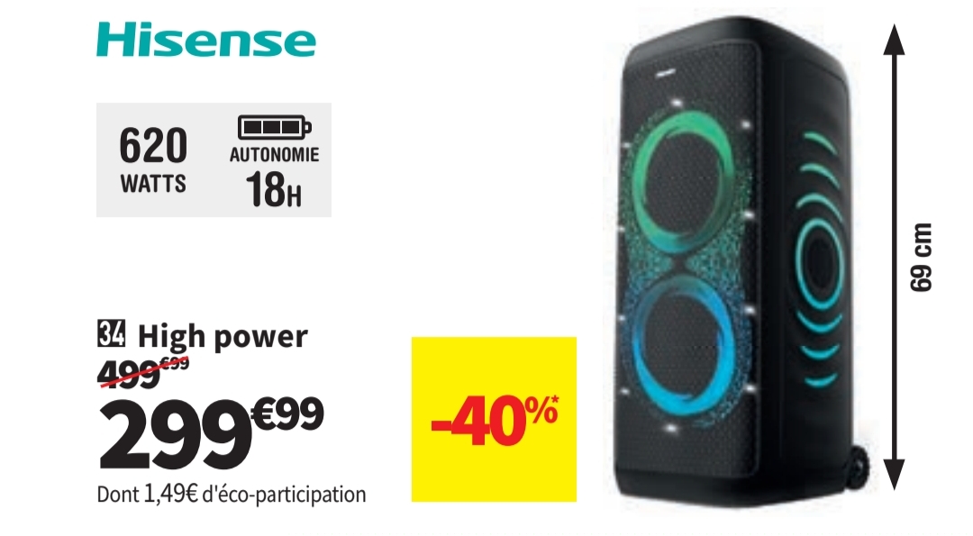 High Power Hisense Party Thunder Hp500