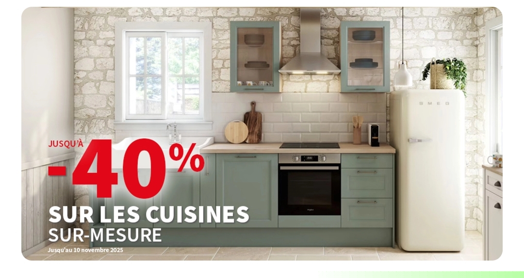 Jusqu’à -40% Sur Les Cuisines Sur Mesure Chez Conforama