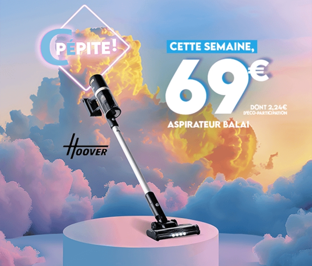 La Pépite De La Semaine Aspirateur Balai Rechargeable Hoover Hfg10h – 30