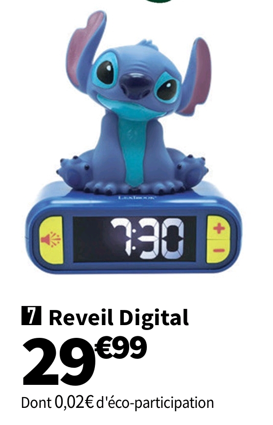 Réveil Digital Lexibook Stitch