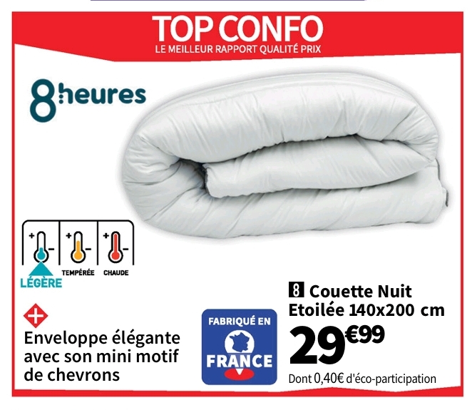 Top Confo Couette 140×200 Cm Nuit Etoilee