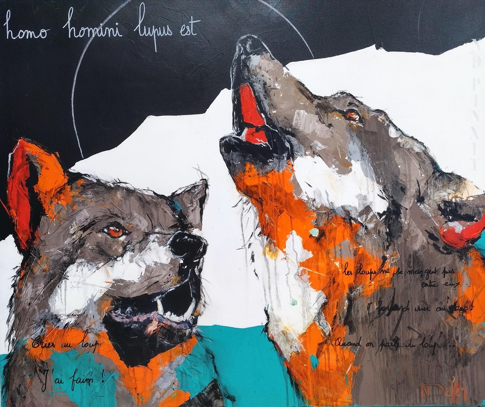 Nadine Defer « les Loups »