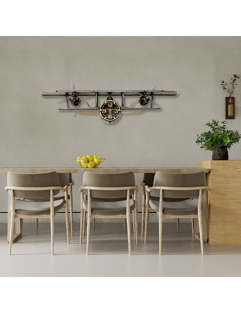 Horloge Sculpture Avion