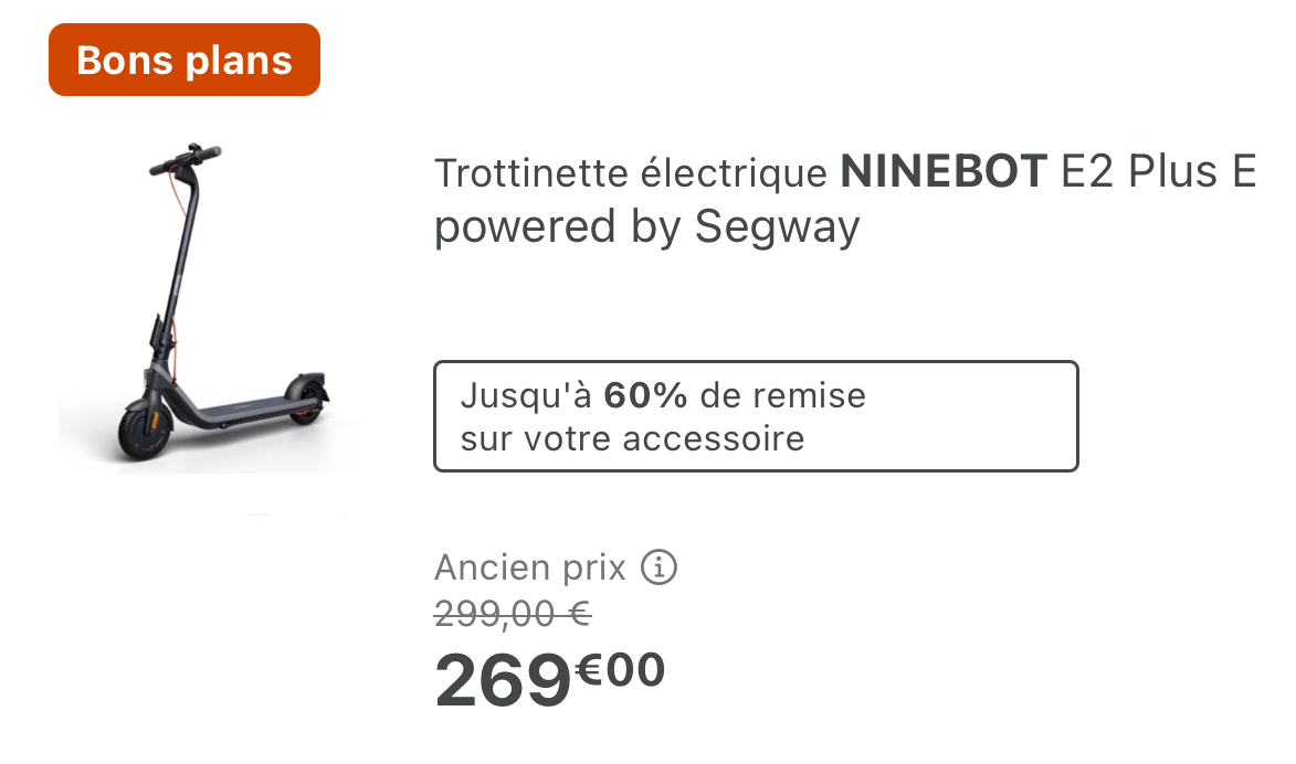 Trottinette électrique Ninebot