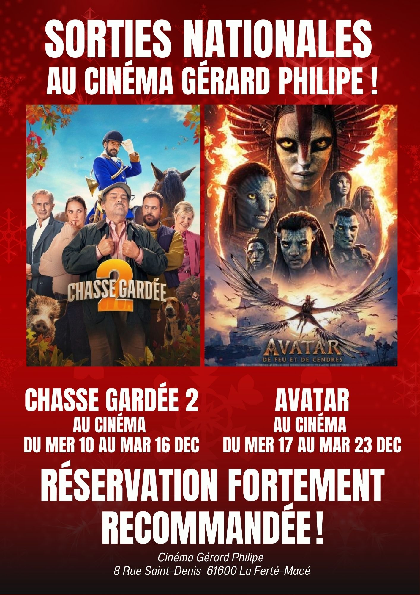 Sorties Nationales Réservation Fortement Conseillée