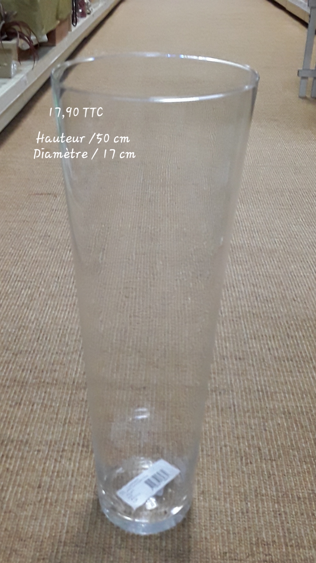 Vase En Verre Hauteur 50 Cm