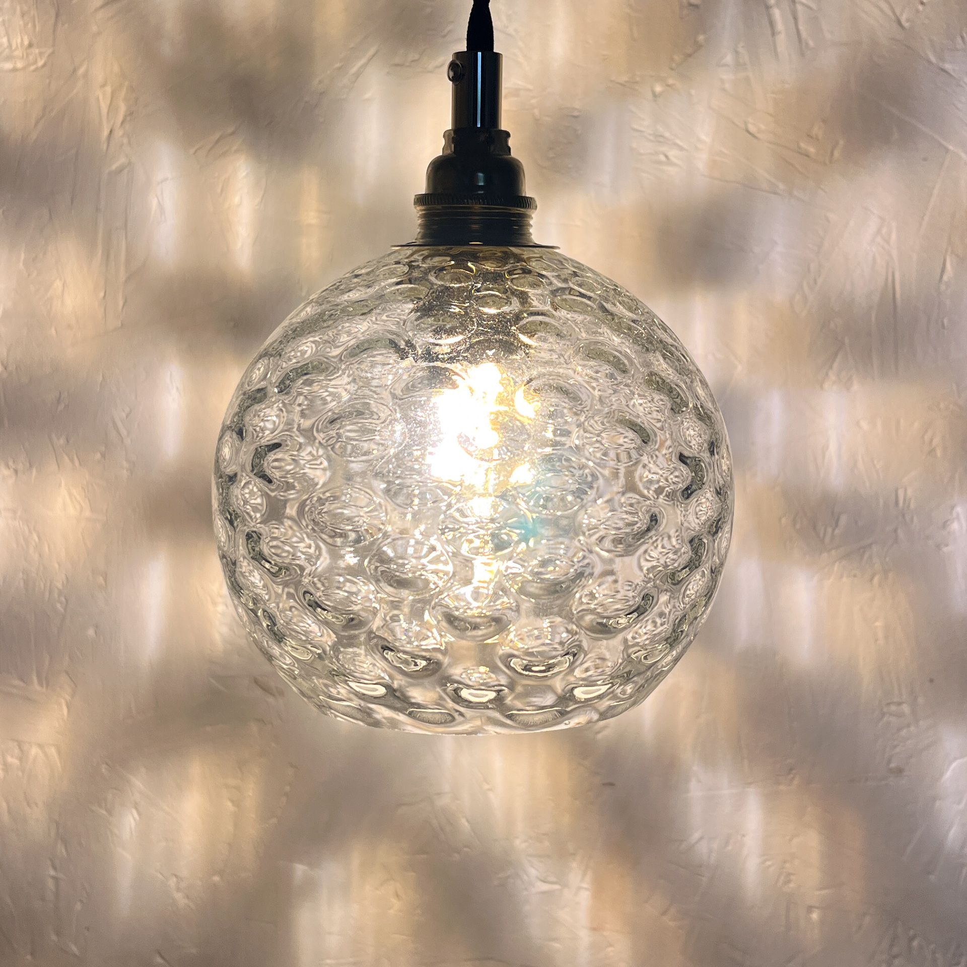 Suspension Globe Vintage En Verre Bubble