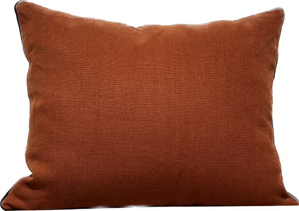 Grand Coussin Rectangle Rouille