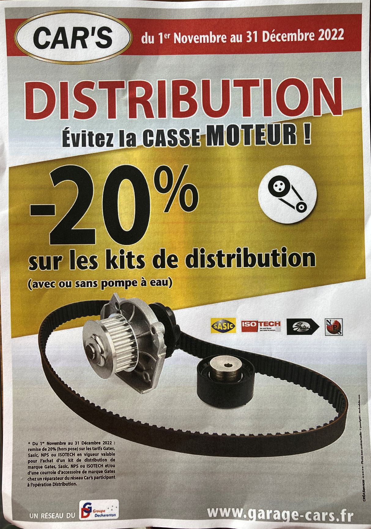 Promotion Sur Les Kits De Distribution